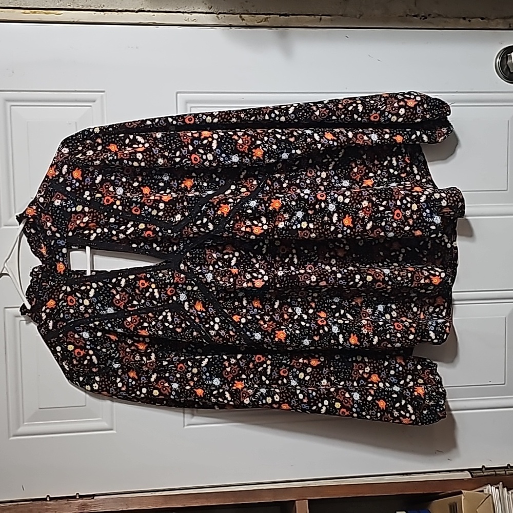 Tempted womens multi color empire waist boho blouse 5 for 25.00